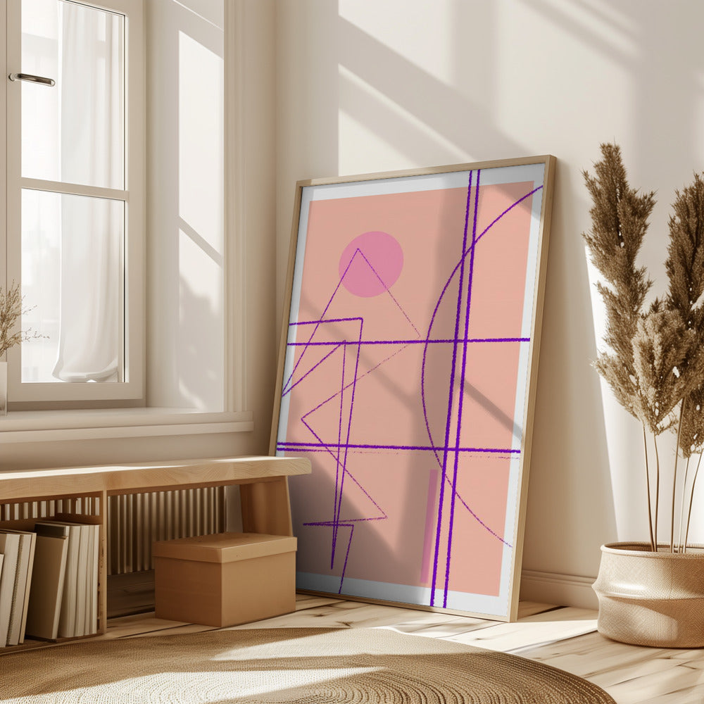 Angular Lines No 14 Poster